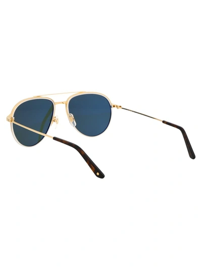 Shop Cartier Sunglasses In 006 Gold Gold Green