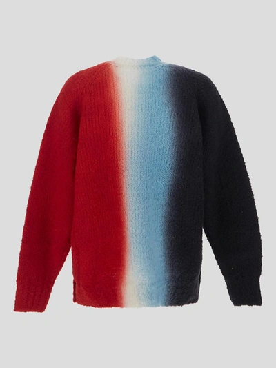 Shop Sacai Sweaters In Blackred