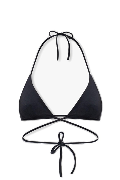 Shop Dsquared2 Triangle Cup Bikini Top In Black