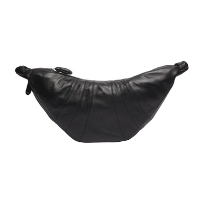 Lemaire Large Croissant Bag In Black