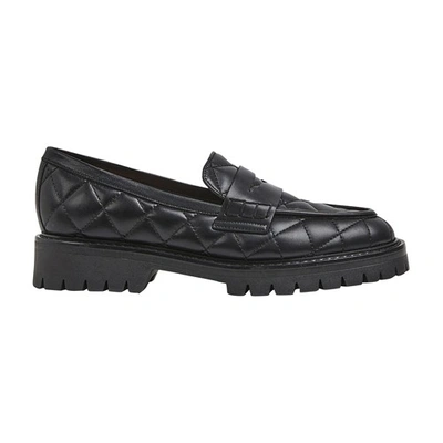 Shop Flattered Signe Loafers In Black_leather