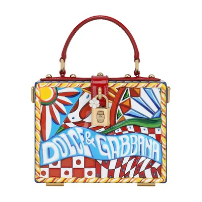 Shop Dolce & Gabbana Dolce Box Handbag In Multicolor_red