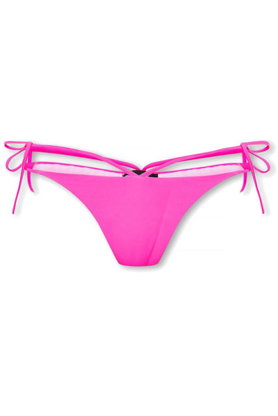 Shop Dsquared2 Side Tie Fastened Bikini Bottom In Pink