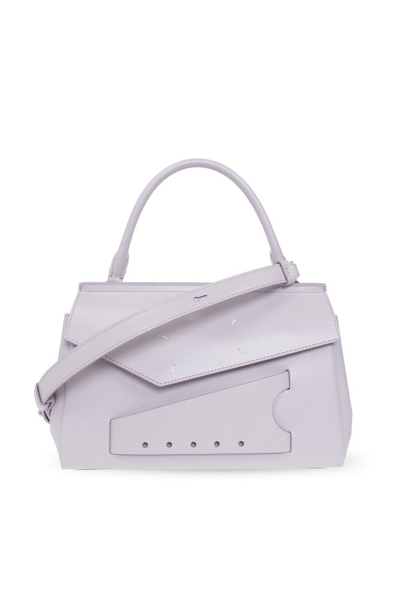 Shop Maison Margiela Snatched Small Tote Bag In Purple