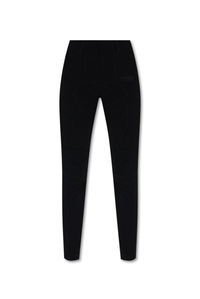 Shop Dsquared2 Logo Patch High Waist Trousers In Black