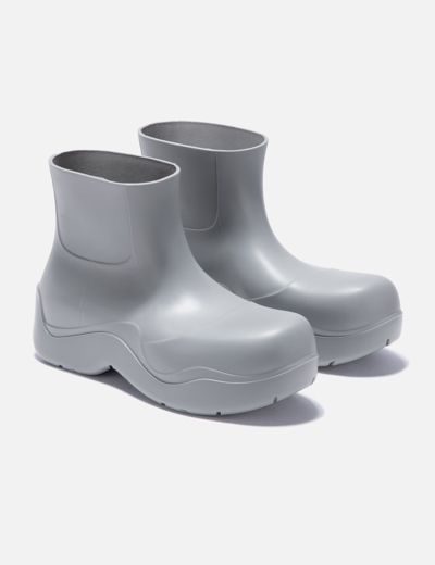 Shop Bottega Veneta Puddle Ankle Boots In Grey