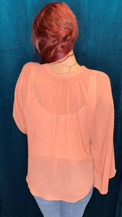 Bishop + Young Femme Blouse In Marigold In Gold