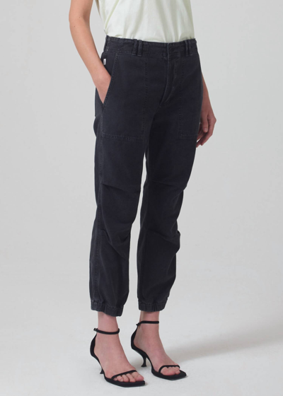 Shop Citizens Of Humanity Agni Utility Trouser In Washed Black