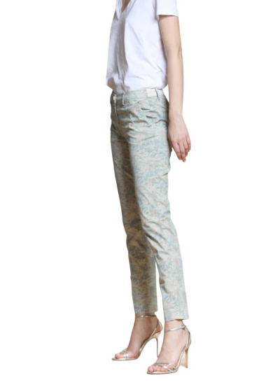 Shop Mason's New York Palm Print Pant In Sand In Beige