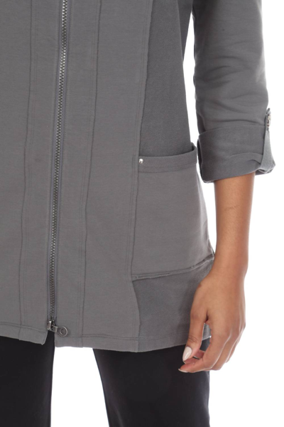 Shop Neon Buddha Roadtrip Jacket In Shadow In Grey