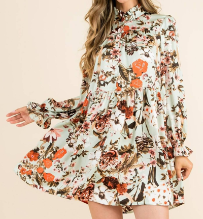 Shop Thml Floral Print Button Up Dress In Multi