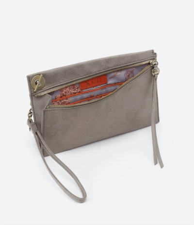 Hobo Link Wristlet In Titanium In Multi