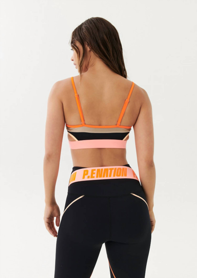 P.e Nation Scoreboard Sports Bra In Black