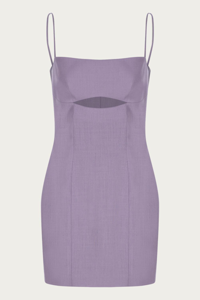 Shop Zeynep Arcay Lp Cutout Bodycon Dress In Lilac In Purple