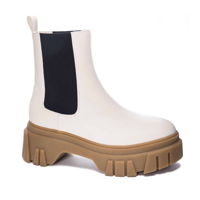 Shop Chinese Laundry Jenny Bootie In Cream In White
