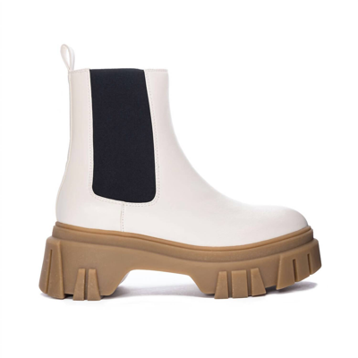 Shop Chinese Laundry Jenny Bootie In Cream In White