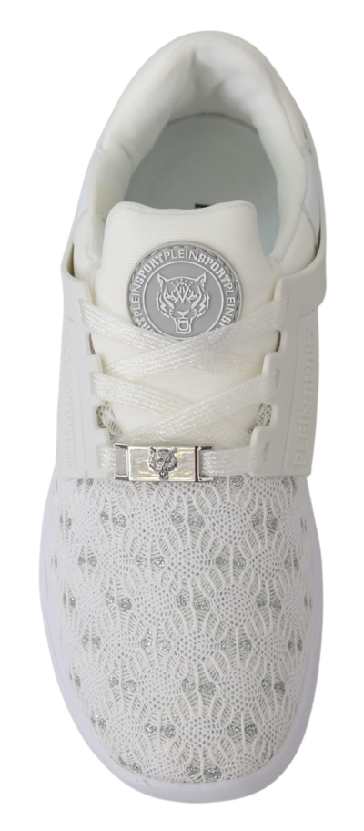 Shop Plein Sport Polyester Runner Beth Sneakers Women's Shoes In White