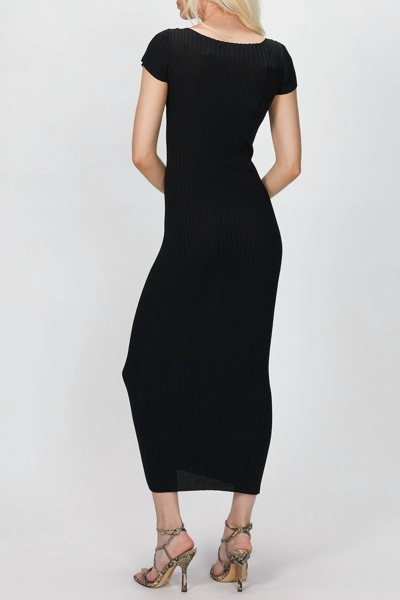 Shop Bec & Bridge Millie Knit Midi Dress In Black