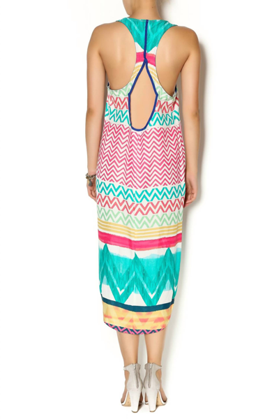 Shop Glam Multi Border Keyhole Maxi