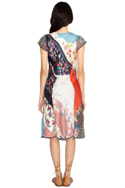 Johnny Was Layla Bias Dress In Multi
