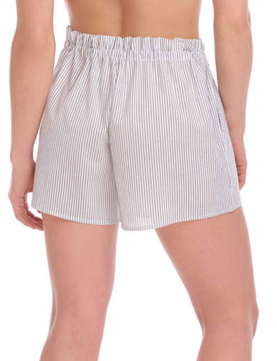 Commando Cotton Voile Pleated Short In Black & White In Multi