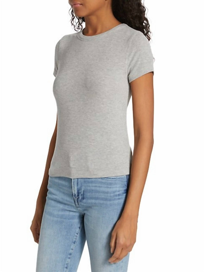 Frame Women's Shrunken Rib-knit T-shirt In Multi