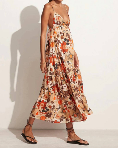 Shop Faithfull The Brand Anisha Maxi Dress In Kaiya Floral Print In Multi