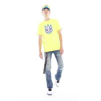 Cult Of Individuality Hipster Nomad Bootcut Denim Belted Stretch In Basil In Blue