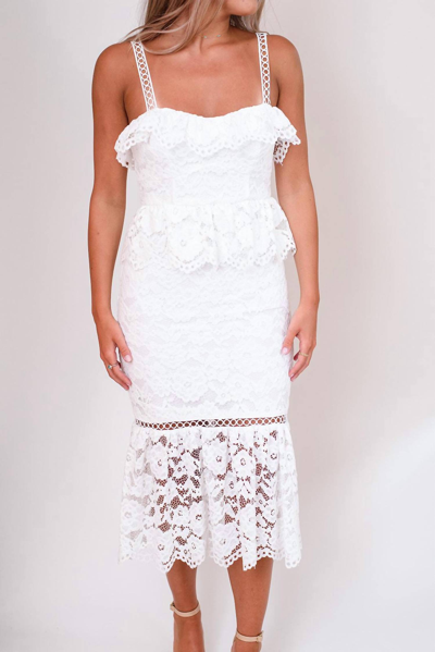 Shop Likely Leigh Dress In White