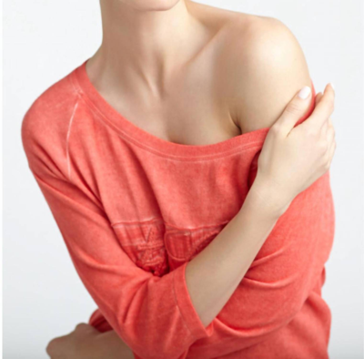 Angel Love Top In Coral In Pink