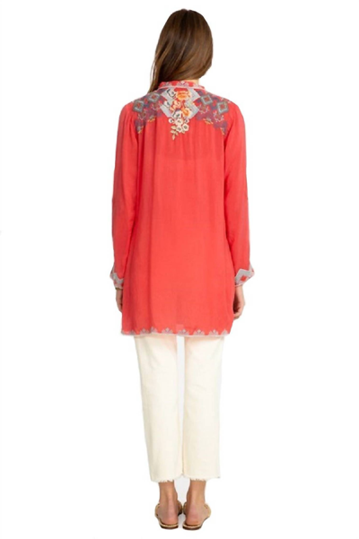 JOHNNY WAS HARLOW TUNIC IN PASSIONFRUIT 