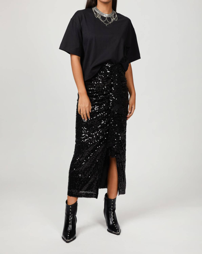 Shop In The Mood For Love Moore Midi Skirt In Black