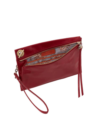 Hobo Link Clutch Wallet In Garnet In Multi