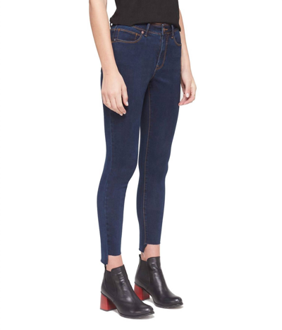 Lola Jeans Alexa Step Hem Jean In Dark Rinse Blue In Multi