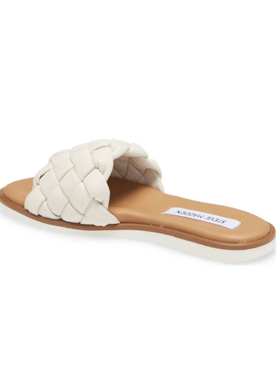 Shop Steve Madden Paislee Slide Sandal In Bone In Beige