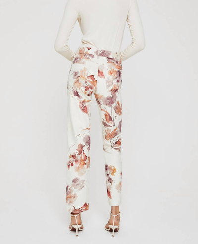 Shop Ag Alexxis High-rise Vinte Jeans In Wine Floral Neutral Multi