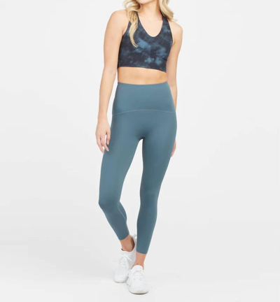 Shop Spanx Booty Boost Leggings In Storm Blue