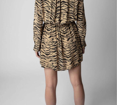 Shop Zadig & Voltaire Rinka Tiger Dress In Tiger Print In Multi