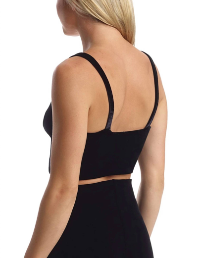 Commando Velvet Longline Bralette In Black