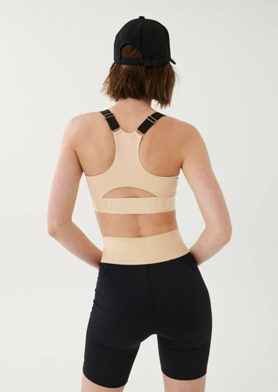 P.e Nation P.e. Nation Womens Comeback Sports Bra In Wheat In Gold