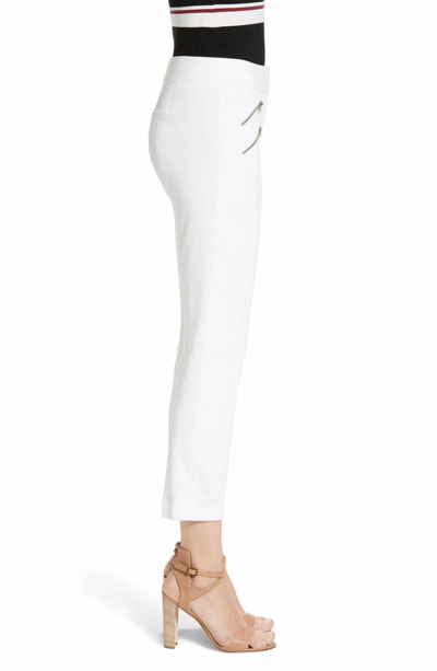 Veronica Beard Roxby Baby Bell Pant In White In White