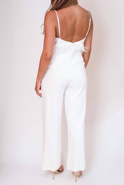 Shop Saylor Krysta Jumpsuit In White