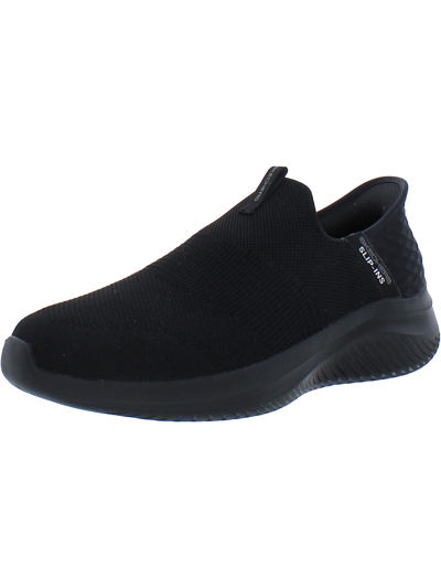 Shop Skechers Ultra Flex 3.0 Smooth Step Mens Pull-on Walking Slip-on Shoes In Black