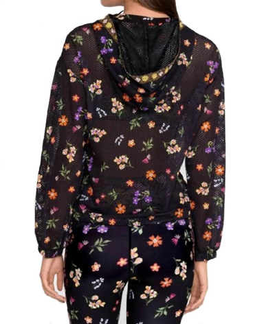 Johnny Was Nani Patch Pocket Mesh Jacket In Multi