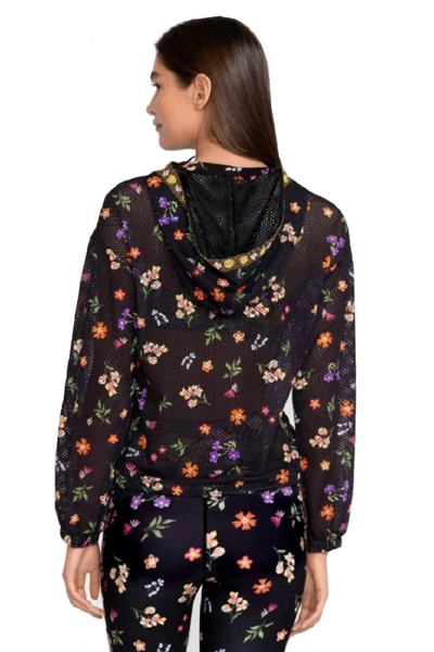 Johnny Was Nani Patch Pocket Mesh Jacket In Multi
