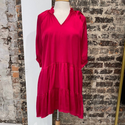 Shop Sofia Collections Sean Dress In Magenta In Pink