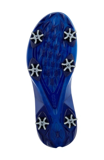 Shop Ecco Biom G5 Waterproof Golf Shoe In White/ Blue Depths