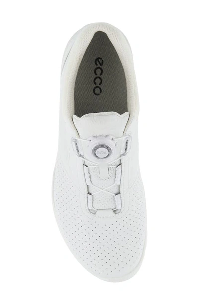 Shop Ecco Biom® Hybrid 3 Boa® Water Repellent Golf Shoe In White