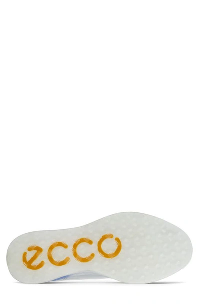Shop Ecco S-3 Waterproof Golf Shoe In Concrete/ Retro Blue/ Concrete