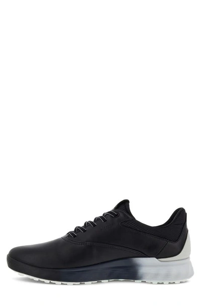 Shop Ecco S-3 Waterproof Golf Shoe In Black/ Concrete/ Black